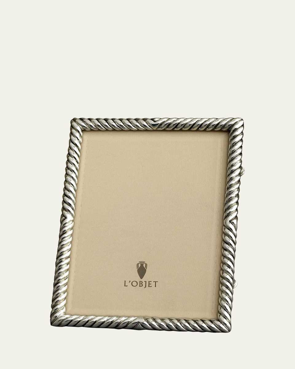 Deco Twist Platinum-Plated 8" x 10" Frame
